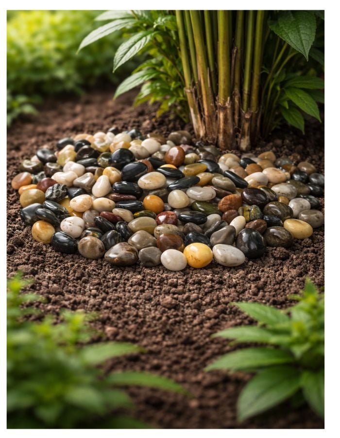 vsell24 10kg Decorative Natural River Pebbles 1–2cm Mixed Color Stones for Garden, Vase, Aquarium, Plant Pots & Home Décor - Image 4