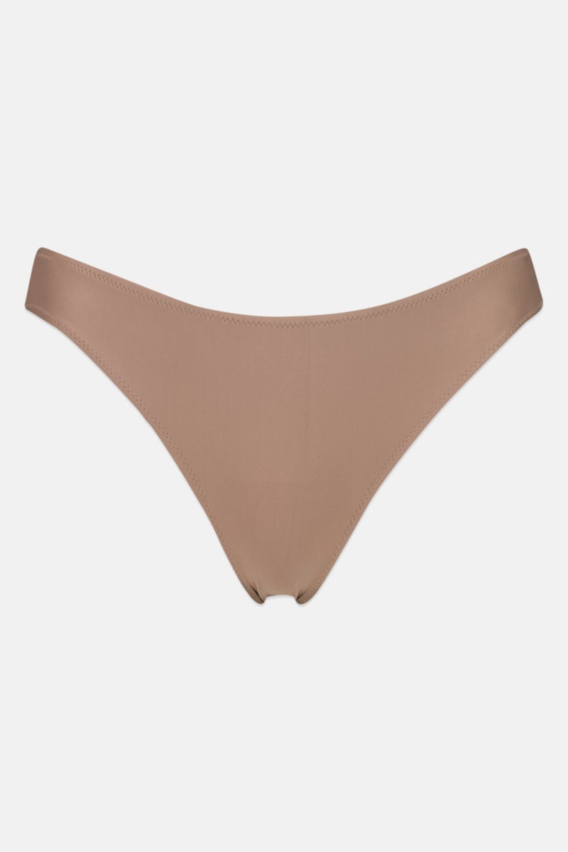 Aerie Women Plain Bikini Bottom, Taupe  - Image 2