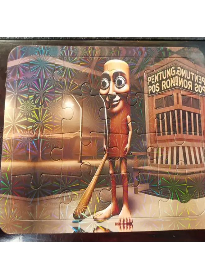 Bigfoot 16 Slice Italian Brainrot Puzzle Laser Pattern Collectible Jigsaw Set Family Game - Image 2