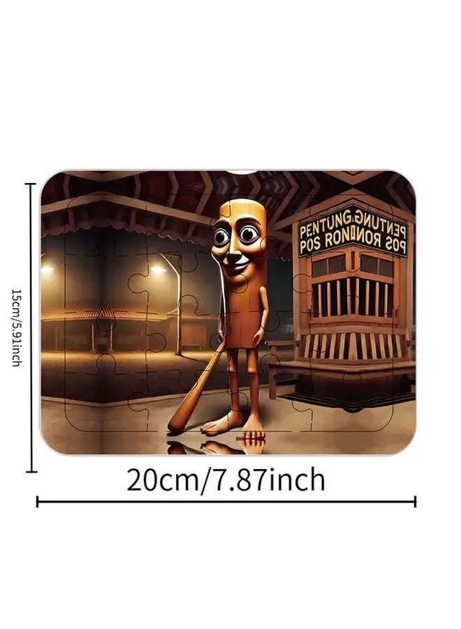 Bigfoot 16 Slice Italian Brainrot Puzzle Laser Pattern Collectible Jigsaw Set Family Game - Image 5