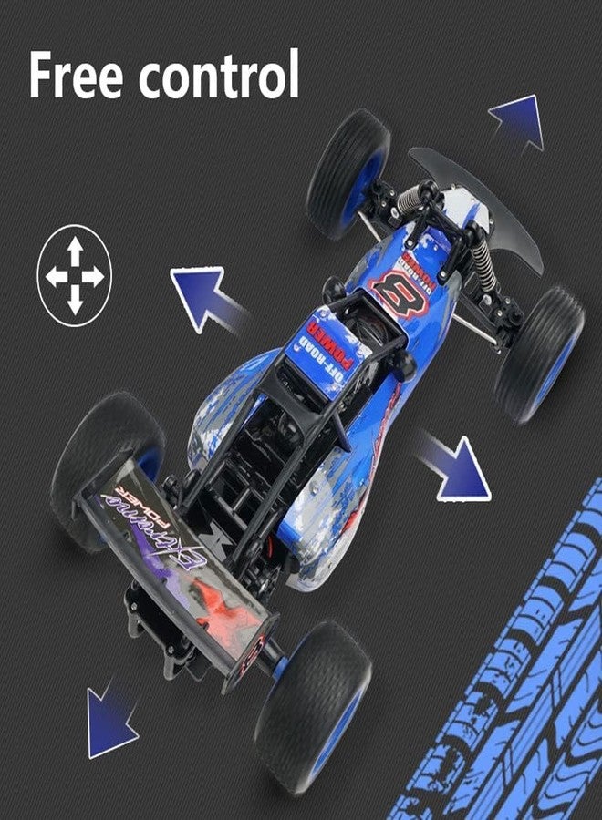 Samtop New 1:10 Full-Specific Outdoor RC Off-Road Vehicle Boy Racing Hobby RC Car Full Terrain Rc Buggy 2.4G Simulation Sound Light RC Truck 4ch 20km / H Fast Drift RC Car Teen RC Toys Series - Image 3