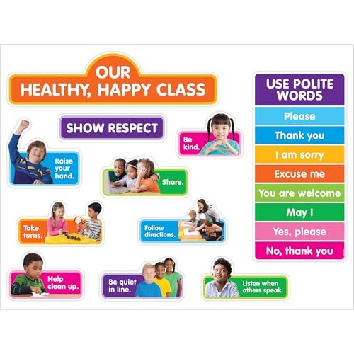 scholastic Our Healthy, Happy Class Bulletin Board - Image 1
