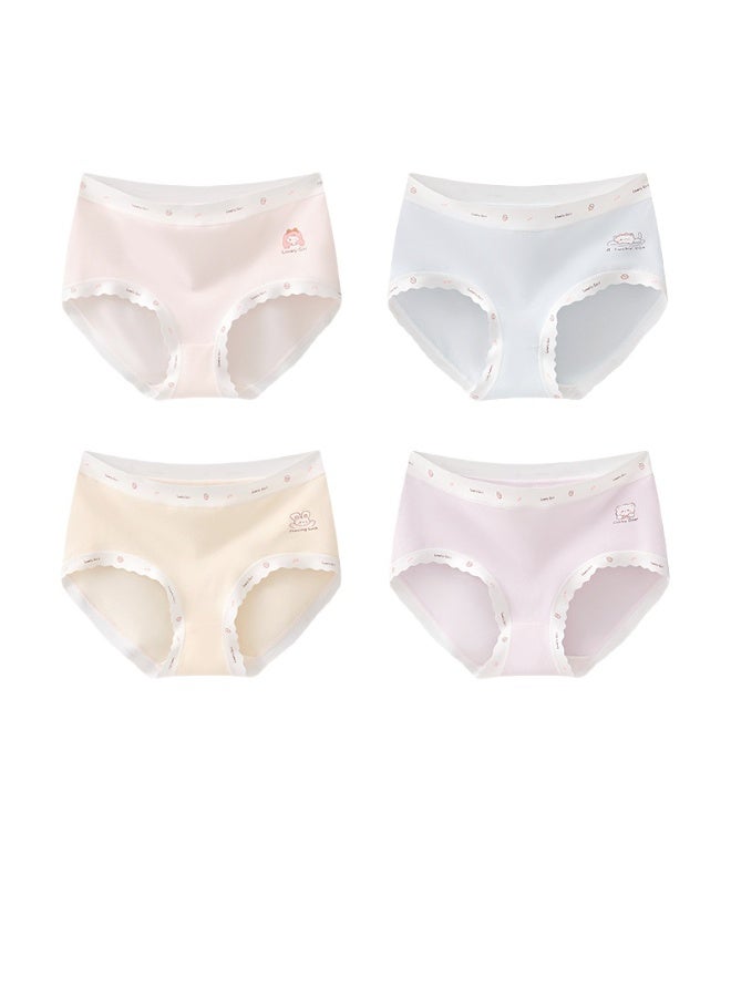 KUYING New Comfortable Skin friendly Breathable Underwear Set 0f 4