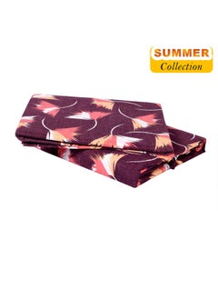 Status Status Contract Envogue Cotton Feel Double Bedsheet with 2 Pillow Covers for Bed Room, Home, Hotel-120 GSM (Maroon)  - Image 2