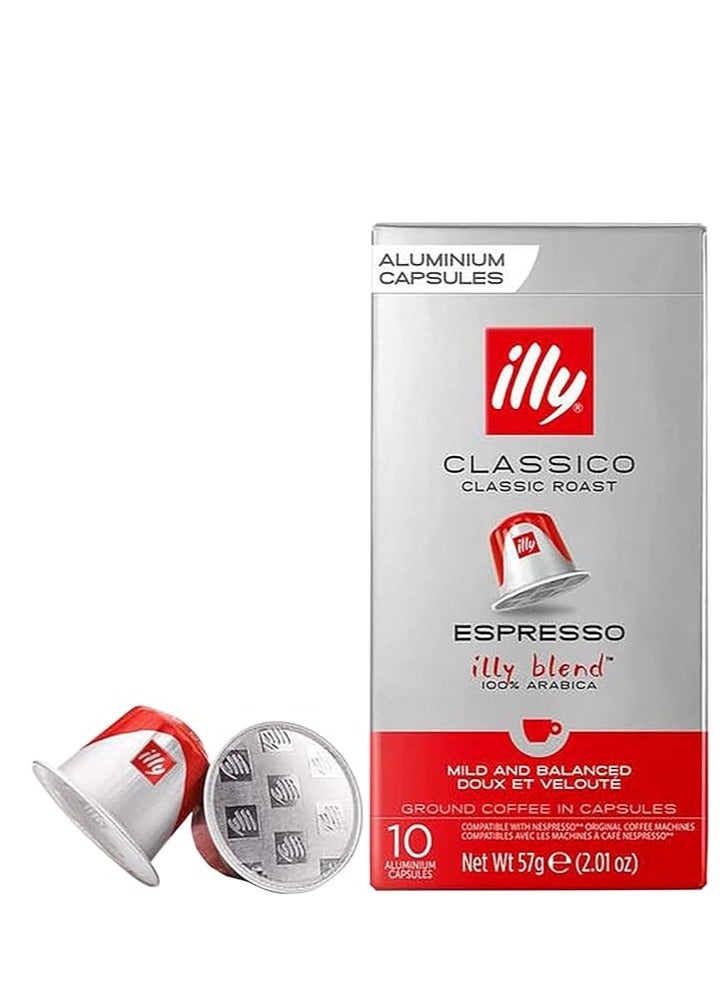 illy Espresso Classico Coffee, Classic Roast (Medium Roast) (40-Count single serve capsules, compatible with Nespresso Original Line System coffee machines) - Pack of 4 - Image 2