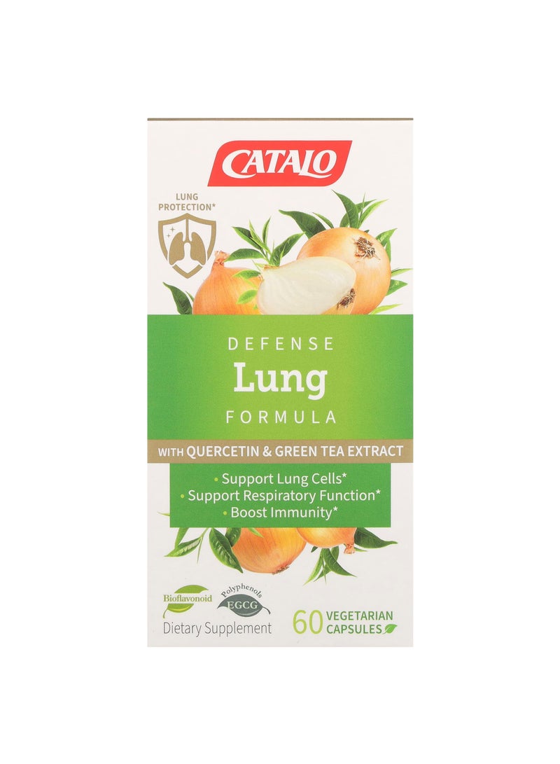 Defense Lung Formula with Quercetin & Green Tea Extract, 60 Vegetarian Capsules