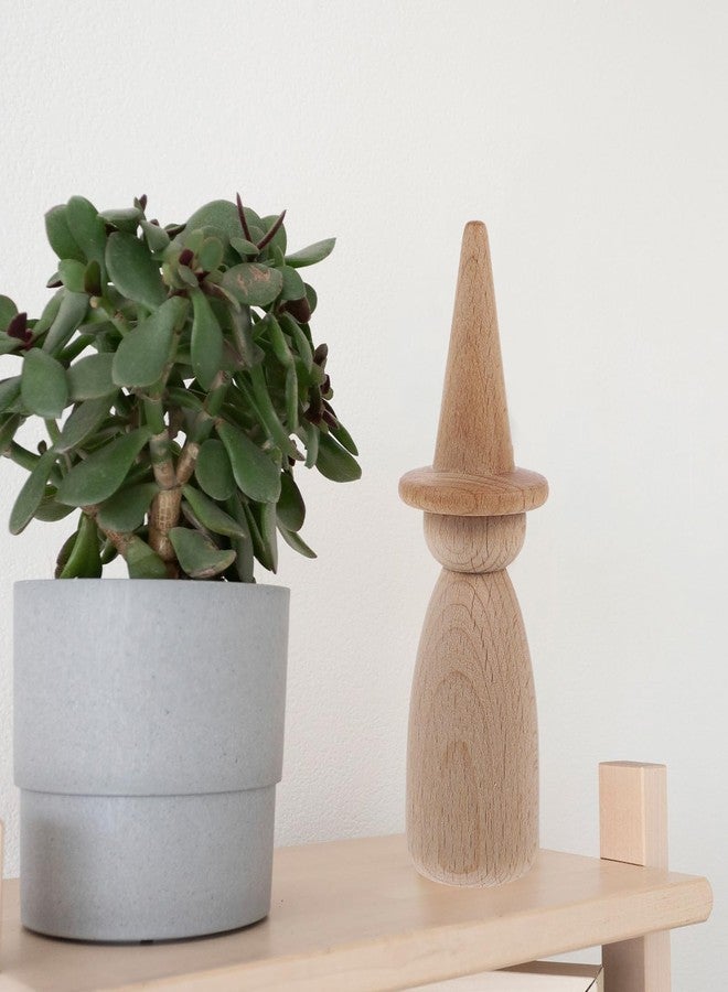 VICASKY 5pcs Unfinished Wooden Peg Dolls,Natural Peg People Doll Bodies Unpainted Wood Figures for Kids DIY Graffiti Painting, Arts,Crafts - Image 2