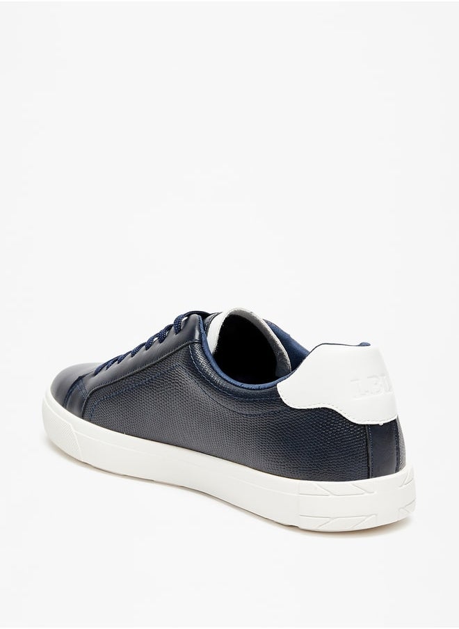 LBL by Shoexpress Men Solid Low Ankle Sneakers with Lace-Up Closure  - Image 3
