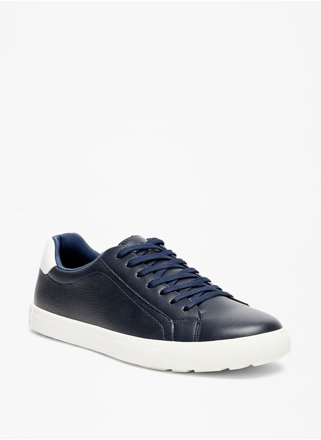 LBL by Shoexpress Men Solid Low Ankle Sneakers with Lace-Up Closure  - Image 2