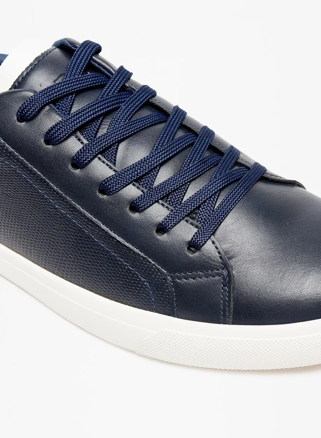 LBL by Shoexpress Men Solid Low Ankle Sneakers with Lace-Up Closure