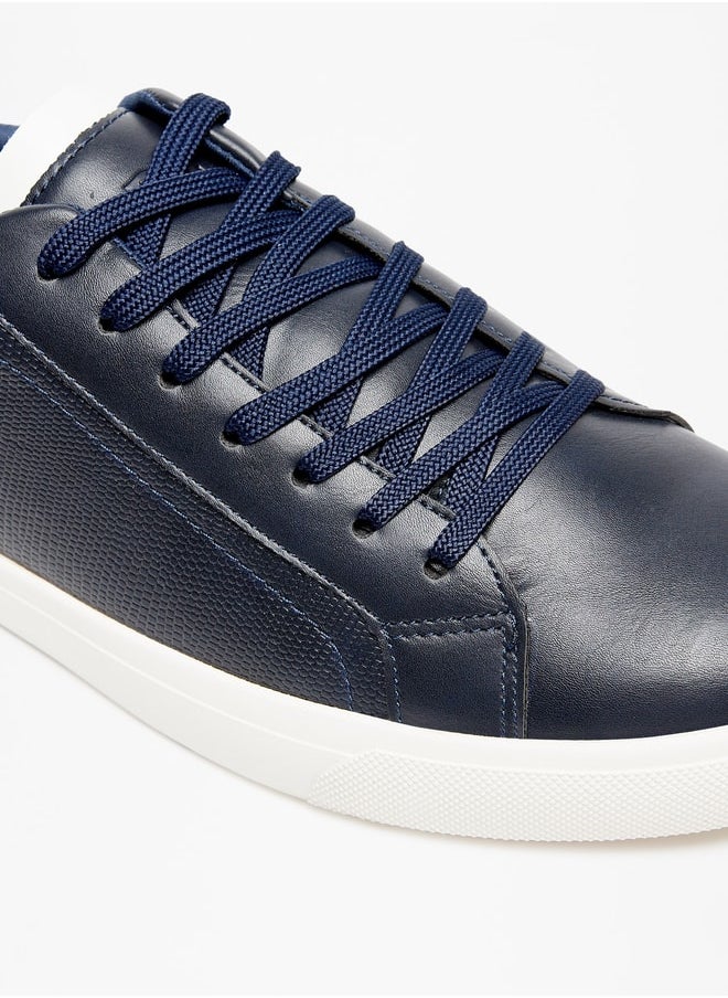 LBL by Shoexpress Men Solid Low Ankle Sneakers with Lace-Up Closure  - Image 5