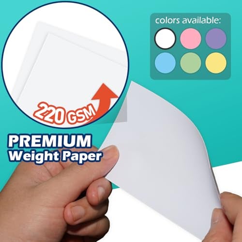 Olivo Blank Index Cards 4x6 Unlined Unruled Flash Note Cards 4" x 6", White, 100 Count, 220 GSM Heavy Weight - Image 3