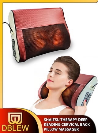 Shiatsu Neck And Shoulder Massage Electric Pillow Massager Machine Back Cervical Relaxation Cushion 8 Heads Warm Heating Kneading Deep Tissue Therapy Body Spine Calf Thigh Leg Foot Muscle Pain Relief - pzsku/Z23104AB7FCD56E38FBE1Z/45/_/1684321154/1d2930c3-af9e-4d38-b1d2-964ceeb69a4b
