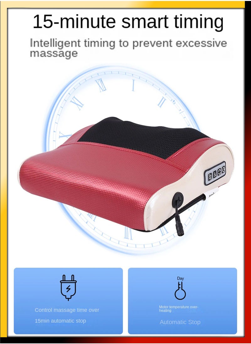 DBLEW - Shiatsu Neck And Shoulder Massage Electric Pillow Massager Machine Back Cervical Relaxation Cushion 8 Heads Warm Heating Kneading Deep Tissue Therapy Body Spine Calf Thigh Leg Foot Muscle Pain Relief - Image 1
