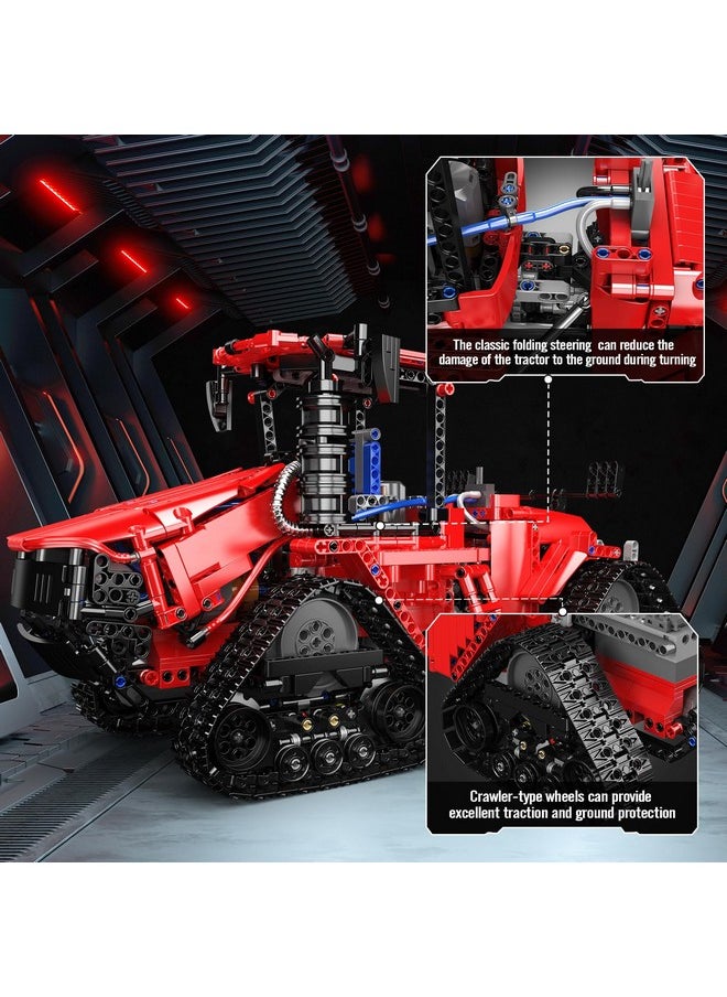 mould king Crawler Tractor Building Toys, 1698 Pieces 4X4 Tracked Tractor Building Sets For Adults/Kids Age 8+, Construction Vehicle Model Blocks Kit Creative  - Image 4