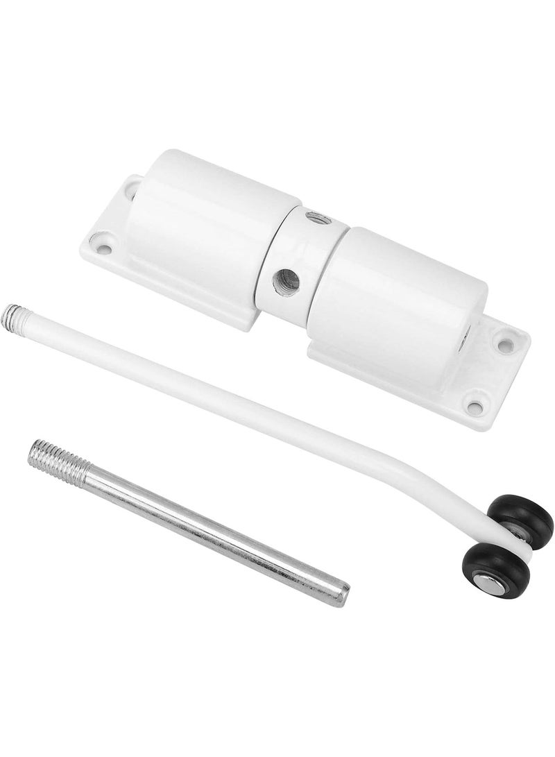 4 Pack Set White Home Door Closer Adjustable Easy Install Lightweight Buffer Spring Door Closer, Automatic Self-Closing Device with Soft Close for Bedroom Bathroom for Residential and Commercial Use - Image 4