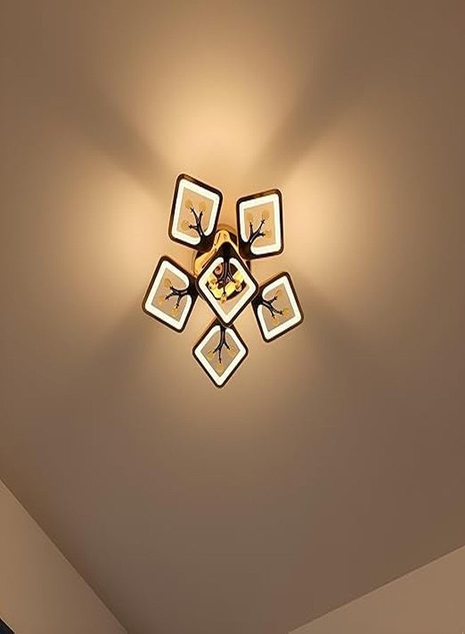 Avior Low Height LED Ceiling Chandelier for Living Room Decoration, Modern Design Jhoomer for Hall Ceiling, Home Decorative Jhumar (with Bluetooth Speaker for Music & Remote) - Image 3