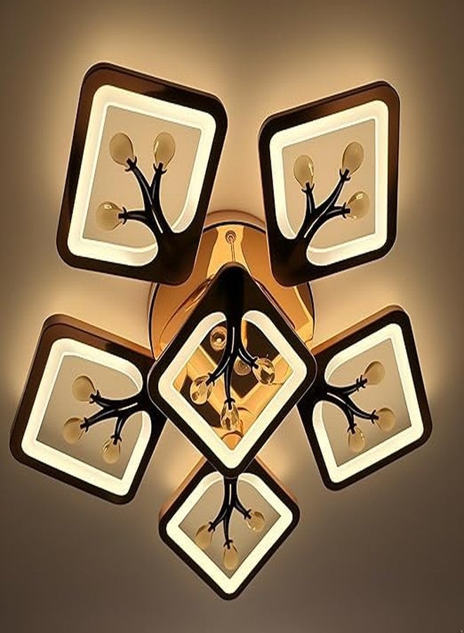 Avior Low Height LED Ceiling Chandelier for Living Room Decoration, Modern Design Jhoomer for Hall Ceiling, Home Decorative Jhumar (with Bluetooth Speaker for Music & Remote) - Image 5