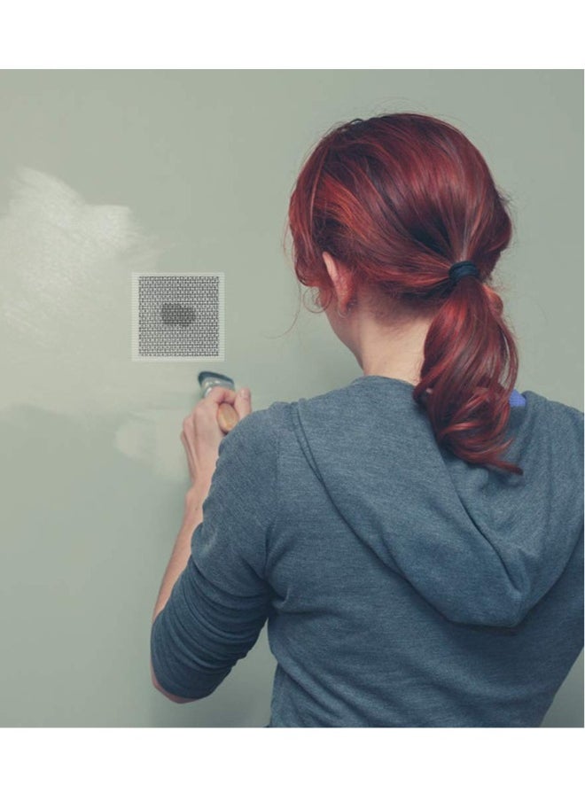 Generic Fiberglass Wall Repair Patch Kit - 8 Self-Adhesive Patches for Drywall, Vinyl Siding & Aluminum Fences - Perfect for Covering Cracks, Holes & Blemishes (White)  - Image 2