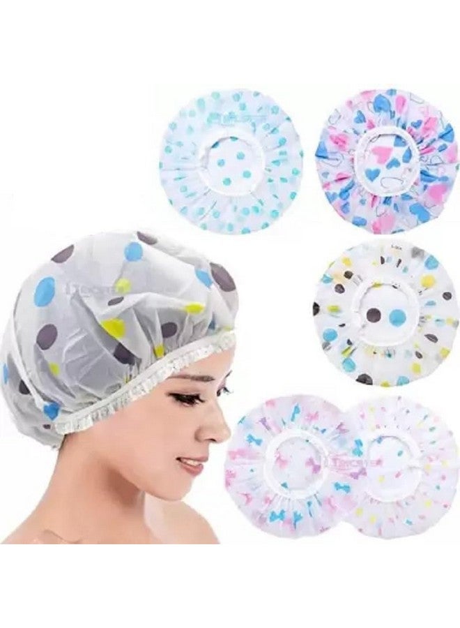 ATABZ Waterproof good shower caps pack of 5 - Image 1