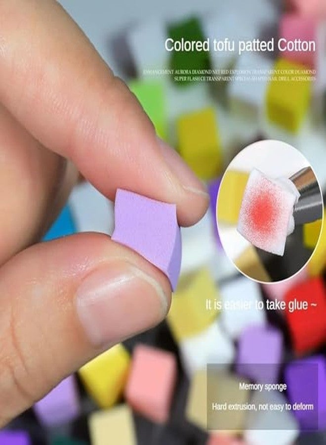 Scheibe Professional Nail Art Ombre Sponges, 50 Pieces Mini Soft Sponge Cubes for Gradient Effects, Multi-Color, Elastic and Durable Manicure Tools - Image 5