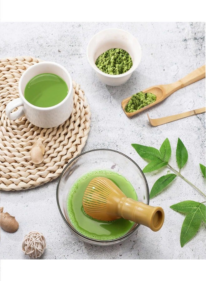 5 PCS Matcha Whisk Set, Resin Tea Matcha Whisk, Sifter, Holder, Bamboo Tea Scoop, Tea Spoon for Stirring Japanese Green Tea Powder  - Image 4