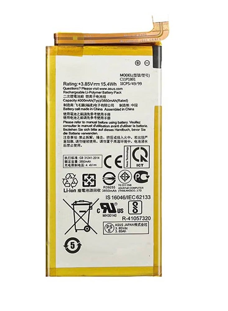 GENNEXT High Quality Replacement Original Battery C11P1801 ZS600KL Z01QD For Asus ROG 2018 - Image 1