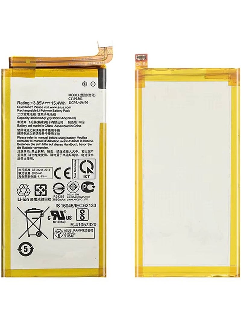 GENNEXT High Quality Replacement Original Battery C11P1801 ZS600KL Z01QD For Asus ROG 2018 - Image 2