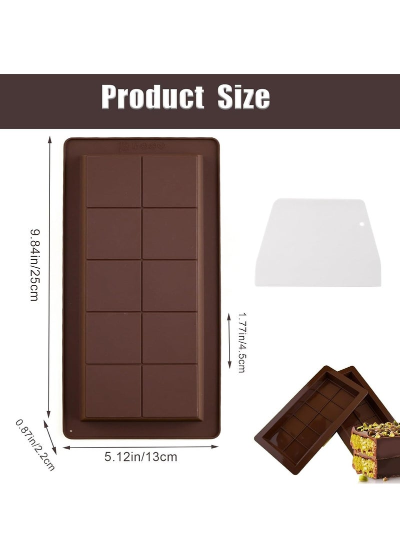 إسكدنيا 2 حزمة من قلعة الشوكولاتة المربعة العميقة بمقدار 1 بوصة لملء بقطع الشوكولاتة - Image 5