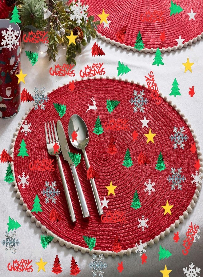 JXITON 4800pcs Christmas Confetti,Xmas Table Confetti Snowflake Santa Claus Metallic Foil Sequins Glitter Table Scatters for Party Decoration - Image 5