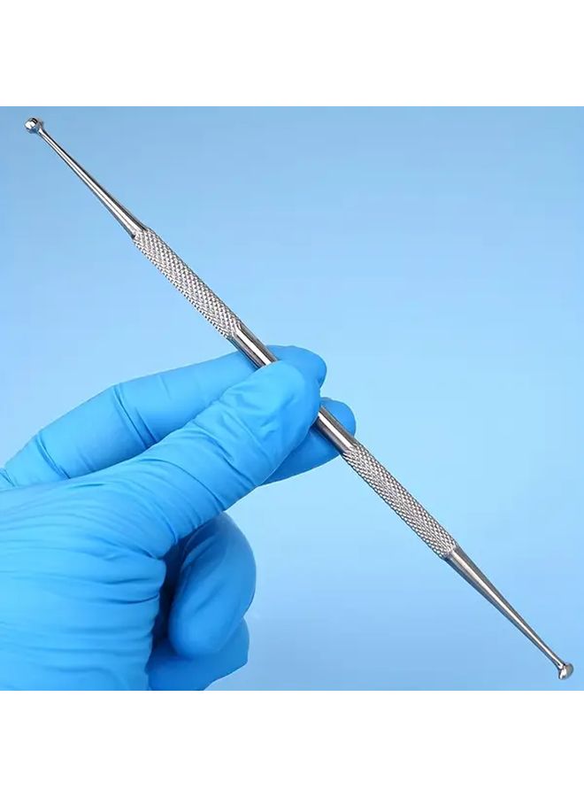 Double Ended Cylindrical Stainless Steel Tartar Remover Dental Tool - Image 4
