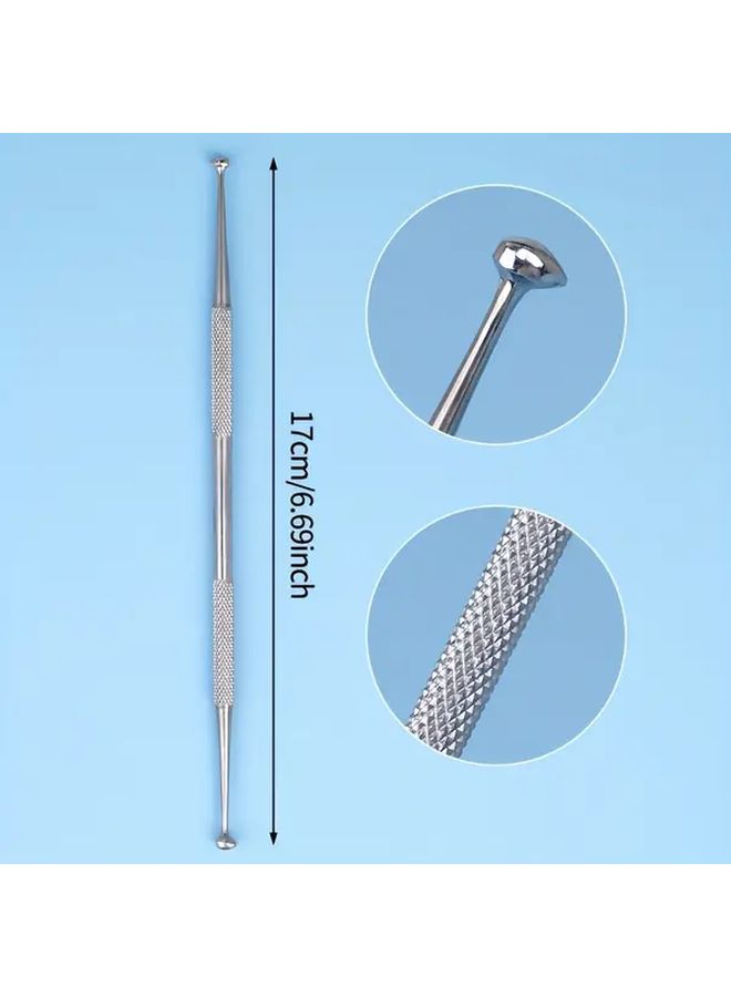 Double Ended Cylindrical Stainless Steel Tartar Remover Dental Tool - Image 1