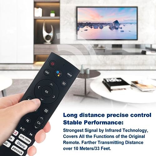 PERFASCIN ERF3A90 Replacement Voice Remote Control fit for Hisense 85U7H 55U7G 65U7G 75U9DG 75U7G U7G U9G U8 U7H QLED Series 4K ULED Android Smart TV 55A76K 75A76K - Image 2