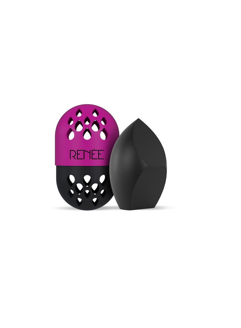 رينيه موزع مكياج، قطعة واحدة بثلاثة جوانب. تطبيق سهل للمكياج الجاف والرطب. يأتي بحافظة سيليكون مناسبة للسفر. خالي من التجارب على الحيوانات. - Image 5