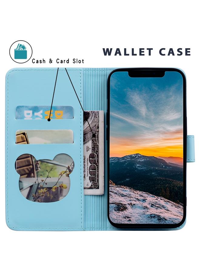 S-TOP Case For OPPO Reno12 5G Global Cute Cat Embossed Leather Phone Case - Image 5