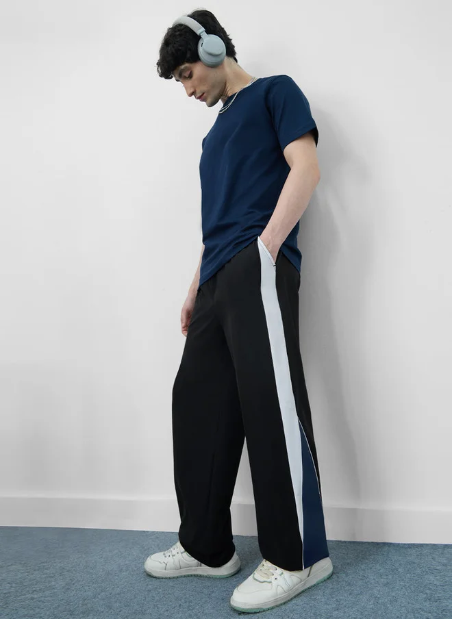 The Souled Store  The Souled Store Men Baggy-Fit Colourblocked Multicolor Joggers  | Best Price UAE