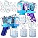 EagleStone 2 Pack Kids Bubble Guns Automatic Bubble Machines with 10Hole Wands Blasters for ToddlersLights Up Bubble Solution Easter Wedding Party Favors Outdoor for Boys Girls - Image 2