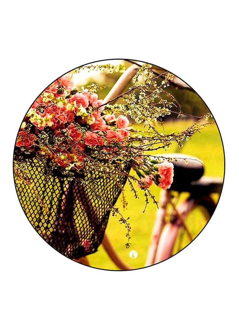 Flowers Printed Mouse Pad Multicolour