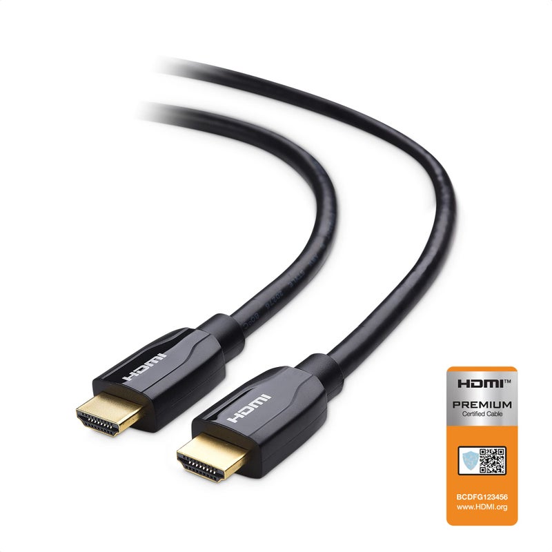 Cable Matters كابل ماذرز [معتمد بريميوم] كابل HDMI إلى HDMI بطول 3 قدم (كابل HDMI بريميوم) مع دعم 4K HDR باللون الأسود - Image 2