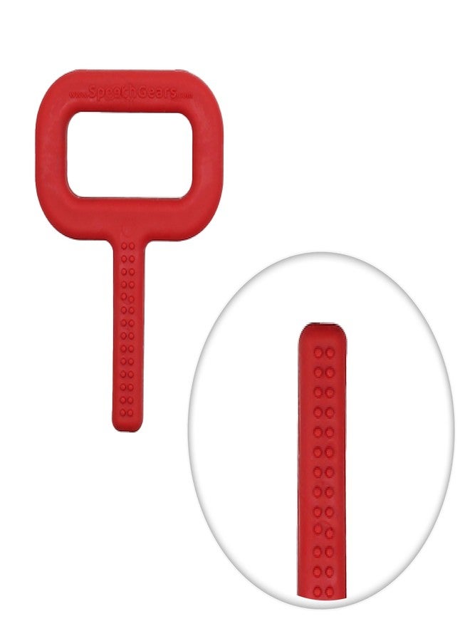 SPEECHGEARS Nylon Sensory-Bite, A Perfect Teether For Babies, Toddlers And Child. It Reduces Irritations Due To Budding Teeth Red(Hard) - Image 4