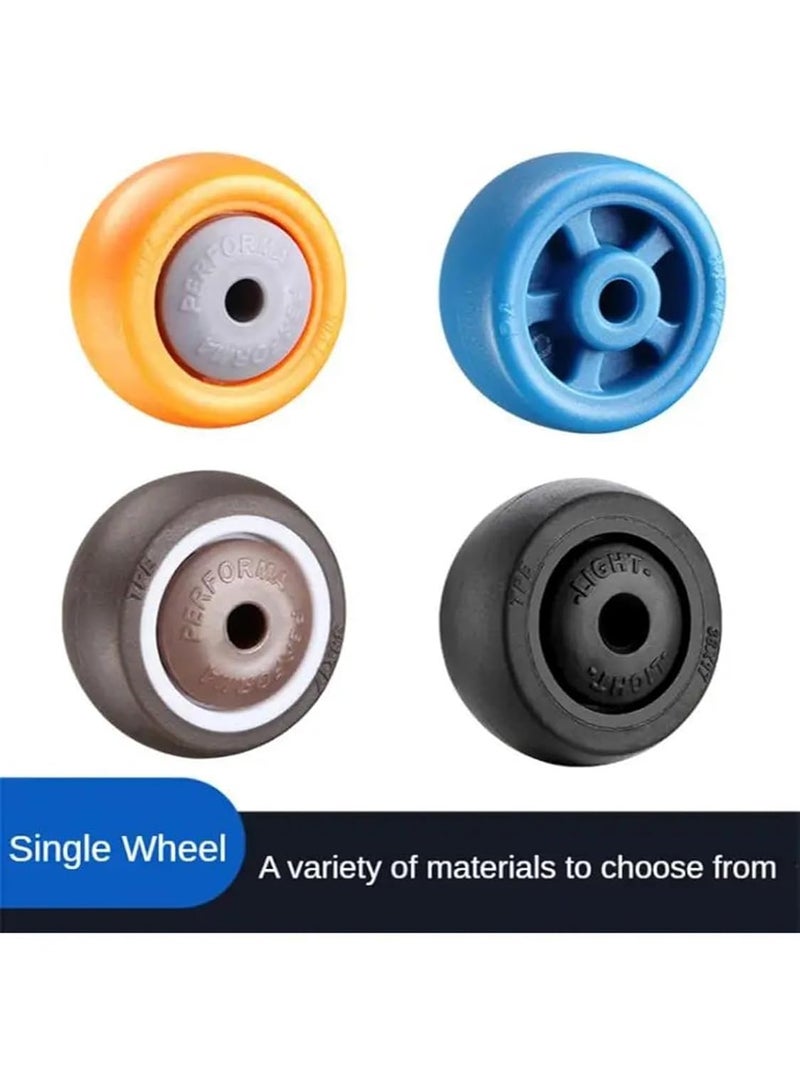 1 25 Inch Orange Caster Wheel Modified Nylon Universal Desk Chair Pulley Accessory - Image 5