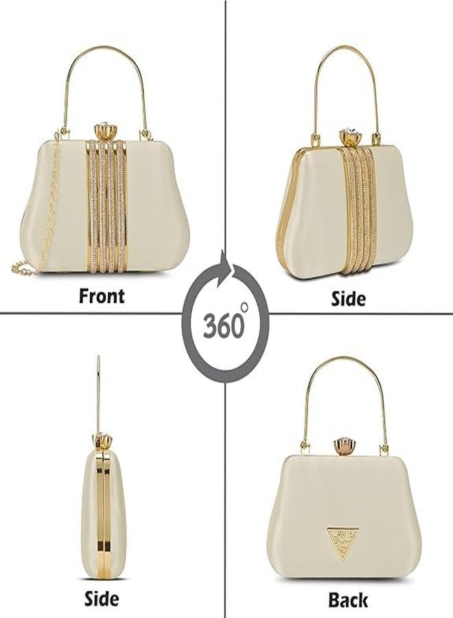 SELOME Signature Women's Orem Circle Frame Clutch | Ladies purse |Gift For Women(PISTA AND CREEM) - Image 5