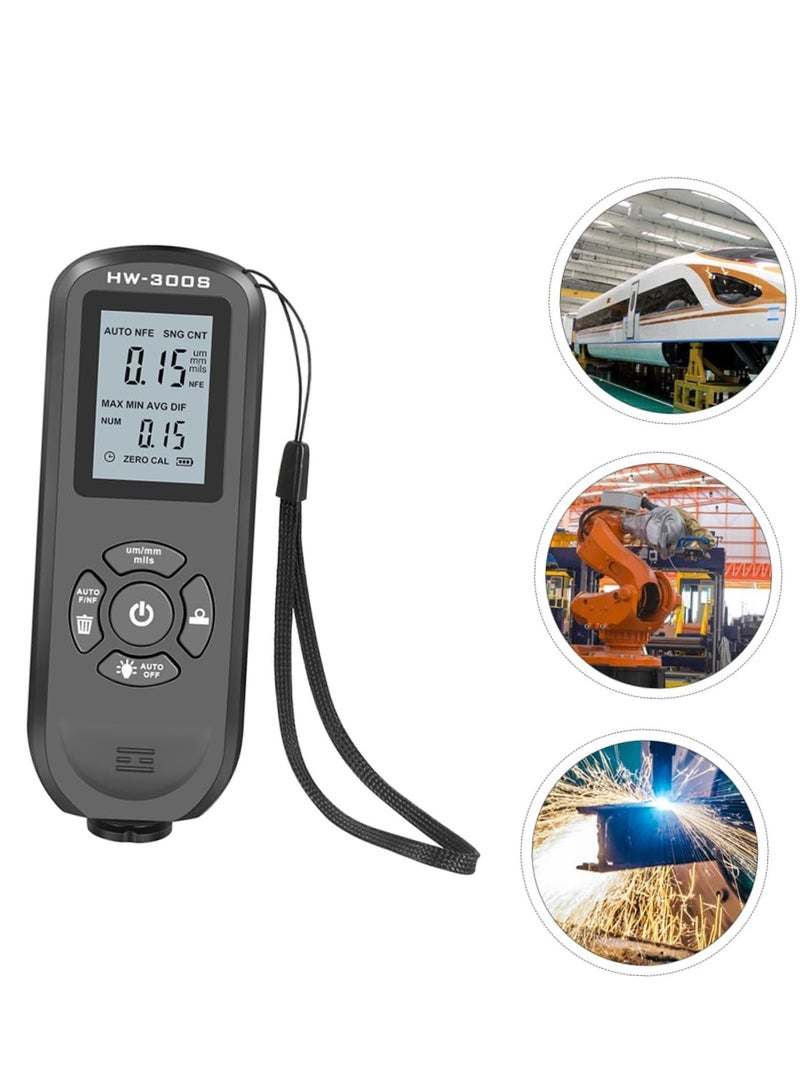 Zikra Thickness Gauge Auto Spray Paint, 1 Set Car Paint Coating Tester Paint, Gauge Tester Paint Film Meter Electronic Black Car Coated Gauge Car Coated Tester Paint, Coated Tester Number - Image 4