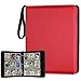GERMUN 9 Pocket Card Binder Premium Zip Trading Card Binder 720 Double Sided Pocket PU Card Collection Binder Collector Card Album Card Folder for MTG TCG Sports Cards Game Cards Red - Image 3