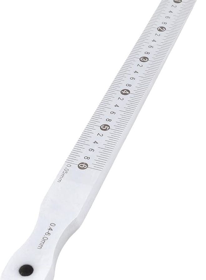 Stainless Steel Taper Gauge 0 4 6mm Hardened Engraved Scale Width Measuring Tool - Image 5