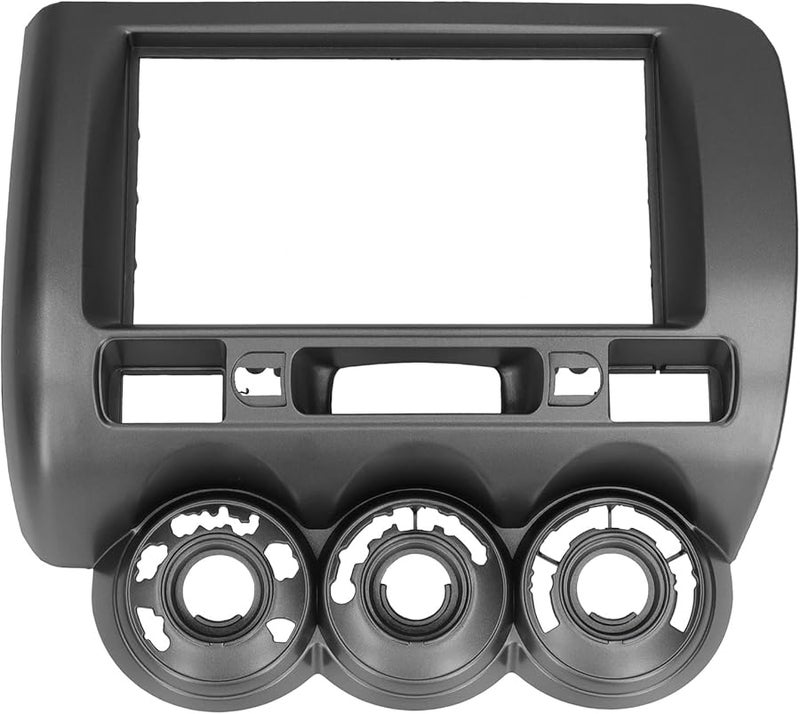 مادة ABS إطار واجهة راديو ستيريو 2 دين لهوندا جاز 02-08 بمقود يمين مع تكييف يدوي لوحة عدادات سهلة التركيب - Image 3