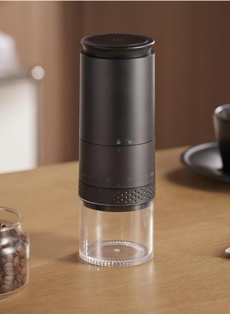 Coffee machine, bean grinder, electric bean grinder, hand cranked coffee machine, manual bean grinder, coffee grinding, external adjustment of thickness, convenient - Image 1