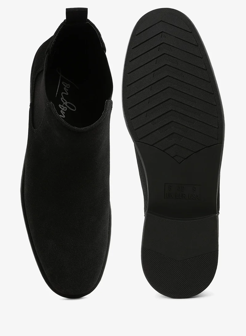 London Rag  London Rag Men's Faux Leather Chelsea Boots in Black for Men | Best Price UAE