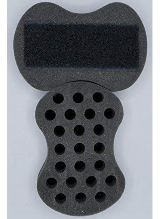 NuDred Replacement Sponge For The Wooden Interchangeable Hair Sponge For Black Men & Women With Natural Afro Hair Large Holes To Twist And Curl Freeform Dreads Coils Curls Twists & Beards - Image 2