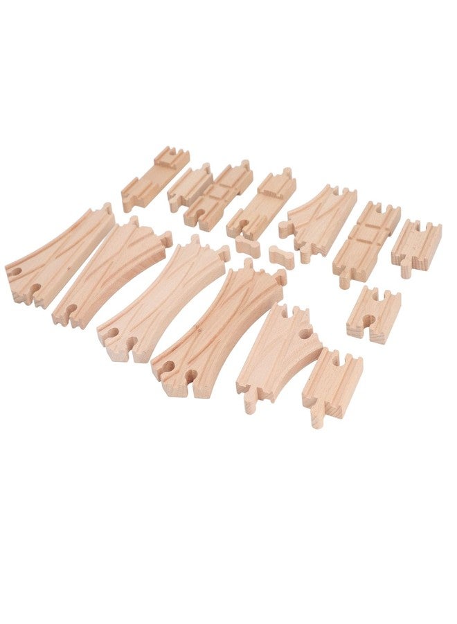 BROLEO Wooden Track Set, Educational Skill Development Wooden Track Expansion Pack Assembly Kit for Toddlers - Image 4